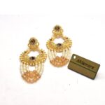 beautiful golden stud earrings - Image 3