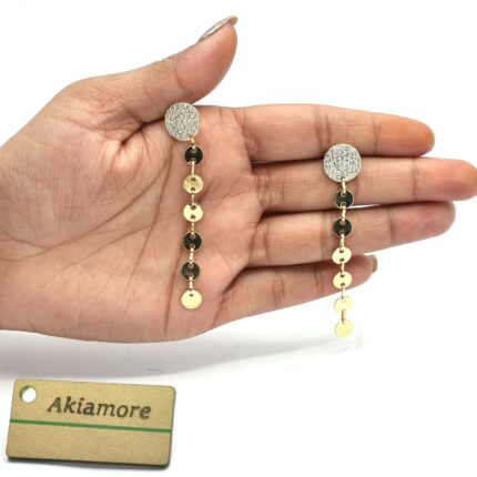 earrings golden mutilcolor