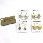 pack of 4 trendy earrings - Image 2
