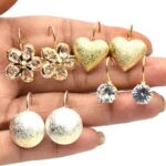 pack of 4 trendy earrings