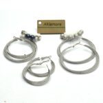 Pack of 3 Pair Sliver Bali And Hoop Earring For Girl - Image 2