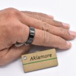 black finger ring for men's - Image 2