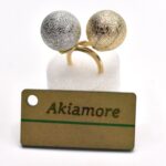 Oxidised Golden silver Adjustable Finger Ring - Image 3