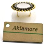 Golden Black Mirror Adjustable Finger Ring - Image 2