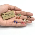 multicolor drop earrings - Image 2