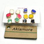 Fashion Women Geometry Stud Earrings Gift - Image 2