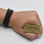 Black Bead Charm Bracelet For Men btfrbka4i-3 - Image 3
