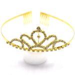 beautiful golden metal crown for girls - Image 2