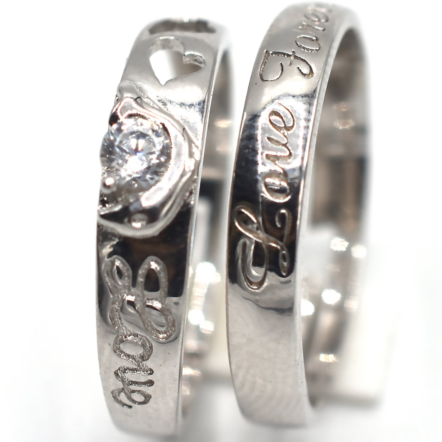 DSC_2315_4d0cecb6-a3d5-4a26-86e4-2b3ff66d0229 Love Heart Zircon Adjustable Ring Hollow Endless Love Lovers Couples Rings for Women Men - Image 1