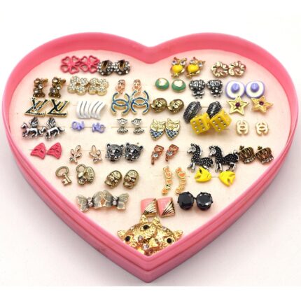 Pack of 36 Earring for Women Gold Random Latest Designs