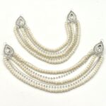 Gold Plated Sahara Jhoomar with Pearl, Stone & Carving Work egfrsrb9g-9 - Image 2