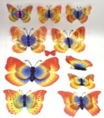 Pack Of 10 - 3D Magnet Butterflies Wall Sticker -Multicolor - Image 4
