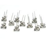 butterfly Pearl Victorian Bride Hairpin Wedding Girl's Hair Bobby Pins Party Hair Accessories Hair Pins (Silver) - Image 3