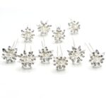 Handmade Flower Pearl Victorian Bride Hairpin Wedding Girl's Hair Bobby Pins Party Hair Accessories Hair Pins (Silver) - Image 3