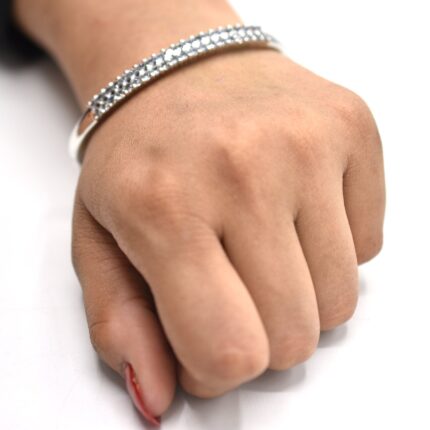 Adjustable silver Stones Bracelet For Girls & Women