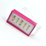 Original Design Gold Color Rings Set For Women Fashion