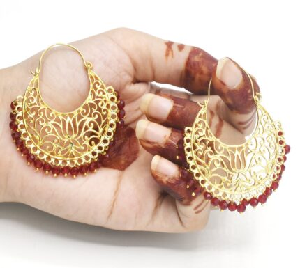 Indian Gold Stud Earrings  For Women