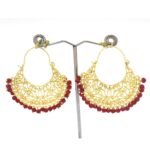 Indian Gold Stud Earrings  For Women - Image 3
