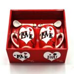 Couple Gift Box Ceramic Coffee Mug Marble Pattern Home Drinkware Lovers Gift Wedding Gift - Image 2