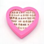 36 Pairs Pack Set Mixed Stud Cute Earrings For Women