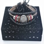 2020 New Fashion Men and Women Bracelet Sets and Rings Set  Multi-layer Leather Feather Bracelet and Fashion Men's Bracelet Giftt - Image 6