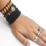 2020 New Fashion Men and Women Bracelet Sets and Rings Set  Multi-layer Leather Feather Bracelet and Fashion Men's Bracelet Giftt - Image 3