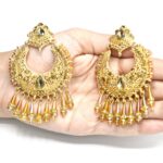 New style 2020 Women Earring Golden Crystal Baliya  Long Earrings For Women - Image 4