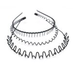 New Fashion Mens Women Black Wavy Hair Head Hoop Band Sport Headband Hairband hair accessories - Image 2
