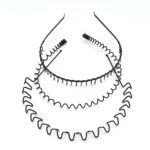New Fashion Mens Women Black Wavy Hair Head Hoop Band Sport Headband Hairband hair accessories - Image 3