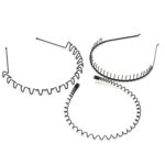 New Fashion Mens Women Black Wavy Hair Head Hoop Band Sport Headband Hairband hair accessories