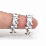 Earring New Round Water Drop Crystal Pendant Drop Earring For Women Ear Ring Fashion - Image 2