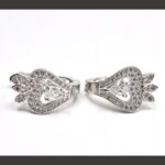 Fashion Silver Color Earrings Crystal Hoop Earrings For Women - Image 3