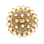 Gold Plated Zircon stone Adjustable Bridal Ring For Women - Image 3