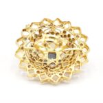 Gold Plated Zircon stone Adjustable Bridal Ring For Women - Image 5