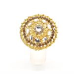 Gold Plated Latest Style Trendy Fashionable Bridal Zircon Indian Pakistani Ring For Women Girls For Casual And Party Wear And Gift - Image 4