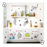 Sk9049 Small Naughty Cat Wall Sticker - Image 4