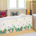 Flower-Shaped Skirt Wall Sticker size 50x70 sk7193 - Image 3