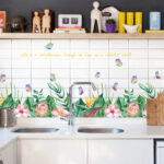 Flower-Shaped Skirt Wall Sticker size 50x70 sk7193