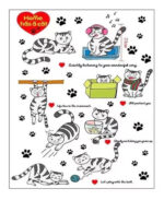 Sk9049 Small Naughty Cat Wall Sticker - Image 3