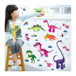 abc1045 Wall Stickers Children Room Home Decor Dinosaur Vinyl Kids Room Decal Baby Nursery Decor - Image 4