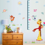 Sk9151 Cartoon Giraffe Height Kids Wall Sticker - Image 3