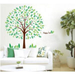 Waterproof Self Adhesive Happy Tree Pattern Removable Wall Sticker TV Background Wall Decal Tree Wall Sticker Ay955 - Image 6