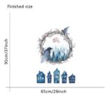 JM7360 Halloween Ghost Bird Creative Decoration Background Wall Sticker - Multi-A - Image 3