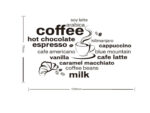 JM7323 English proverbs coffee wall stickers Vinyl DIY Coffee language wall decals For Cafe kitchen restaurant decoration Art - Image 4