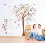 JM7250AB Owl Tree Wall Stickers for Kids Rooms 2pcs=1set Large Home Decor - Image 2
