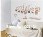 Large Size Wall Decal Creative Combination World Travel Wall Stickers for Home Decoration ay9011 - Image 10