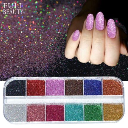 NAIL  GLITTER 12 COLOR BOX CHINA '2