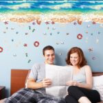 The SK9174N blue beach nano waterproof and oil-proof wall is attached to the porch bedroom floor seamless patchwork sticker PVC - Image 13