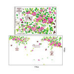 WALLSTICKER 60X90 AY1916A PINK  HIBISCUS WALSTIKER - Image 3