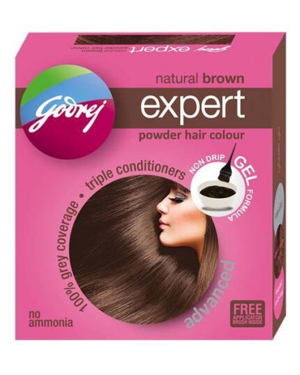 GODREJ NATURAL BROWN EXPERT POWDER HAIR COLOR '2